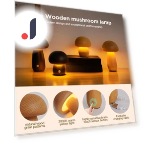 Деревянный грибной светильник LED — Ночники, Good Household Items