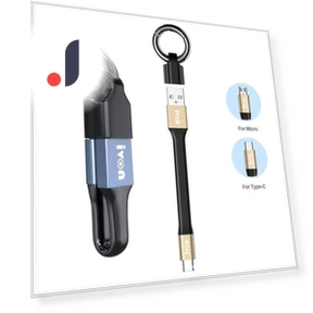 Ультракороткий кабель для быстрой зарядки и передачи данных — USB, JChongsheng