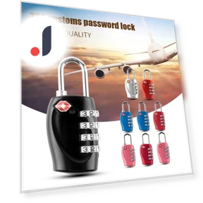 Чемодан Багаж с 4-значным кодовым замком TSA — Замки для чемоданов, jinshengMC