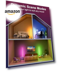 Угловой напольный светильник с RGB LED подсветкой — Напольные светильники, Keepsmile