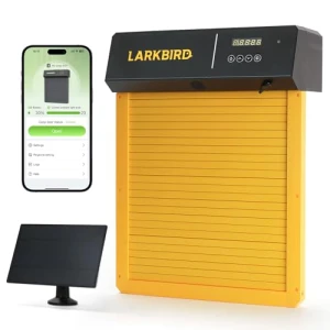 Автоматическая дверь для курятника с функцией аудиовызова, LARKBIRD