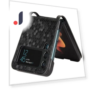 Чехол с тисненым точечным узором из PU кожи со слотом для карт — Бамперы, Smartwatch 2025