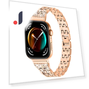 Металлический ремешок с украшением из страз — Ремешки для часов, Smartwatch 2025