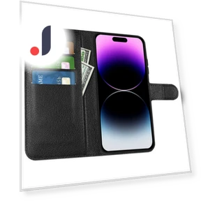 Ударопрочный чехол-кошелек для iPhone 15 Pro — Аксессуары для телефонов, Smartwatch 2025