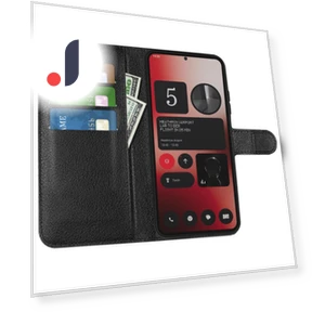 Чехол Litchi Texture Leather Folio Stand с держателем для карт — Аксессуары для телефонов, Smartwatch 2025