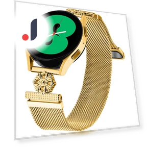 Металлический магнитный браслет с цветочным узором — Умные часы, Smartwatch 2025