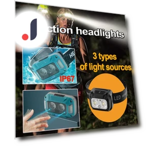 USB C Rechargeable Headlamp with Motion Sensor and Digital Power Display — Фонарики, Lanzhong Outdoor LED