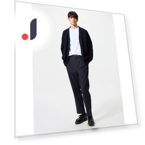 Умные брюки до щиколотки, модель с защипами — Штаны, Uniqlo