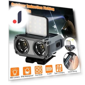 Яркая перезаряжаемая налобная лампа с датчиком — Фонарики, Lanzhong Outdoor LED