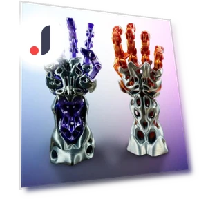 3D-печатный манипулятор, механическая рука — Подставки для запястий, Aunel