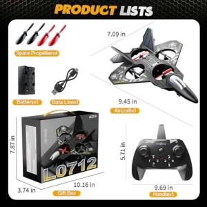 Дрон-самолет с пультом управления для детей, WATUDOU