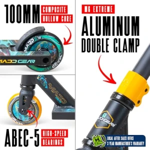 Трюковый самокат Pro Stunt для детей 5-12 лет, Madd Gear