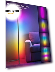 Угловая лампа с RGB подсветкой — Напольные светильники, Tyute