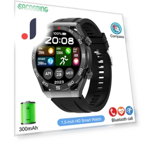 Умные часы для мужчин с Bluetooth-звонком и GPS-треком — Браслеты и клипсы, SACOSDING