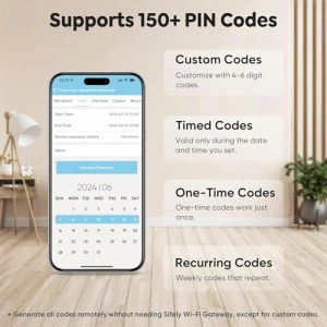 Умный замок с отпечатком пальца и безключевым доступом, Sifely