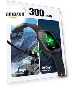MP3 Player с Bluetooth в виде часов — Браслеты и клипсы, AGPTEK