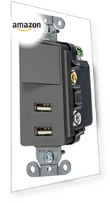 USB Switch Combination Charger — Выключатели розеток, Bryant Electric