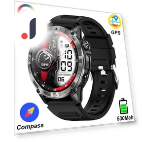 Спортивные смарт-часы с GPS и AMOLED экраном — Умные часы, SACOSDING