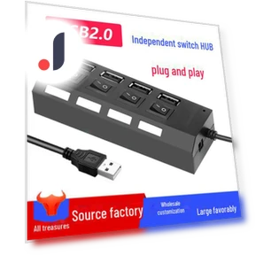 7-портовый USB 2.0-концентратор с независимыми переключателями — USB хабы, AI Supermarket