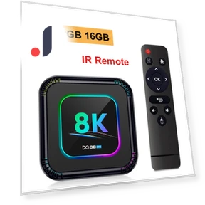 DQ08 Pro RGB Smart TV Box — Fire TV, Blackin