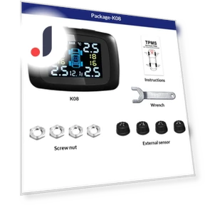 Автомобильная система контроля давления в шинах TPMS с интеллектуальным дисплеем — Датчики давления в шинах, E-ACE
