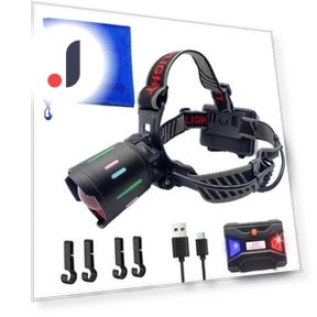 Стильный и мощный USB-перезаряжаемый налобный фонарь — Фонарики, MIYAKO DENKI