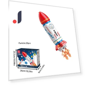 Трансформируемая блочная модель Ракета — Конструкторы, TinyJoy