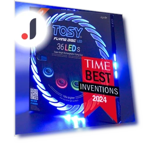 Летающий диск с RGB подсветкой — Летающие игрушки, TOSY