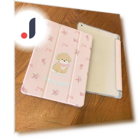 Чехол для iPad с цветочным узором и милой собакой — Обложки, Joyway