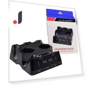 Зарядная станция для контроллера PS4 — Аксессуары, FourAll Video Games Accessories Home