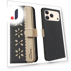 Кожаный чехол для iPhone 17 Pro с цветочным узором — Чехлы-книжки, Smartwatch 2025