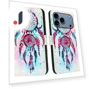 Кожаный чехол с узором и подставкой для iPhone 17 Pro — Аксессуары для телефонов, Smartwatch 2025