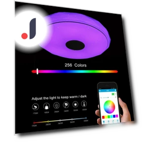 RGB LED Потолочный светильник с управлением через приложение и Bluetooth — Потолочные светильники, Ideal World