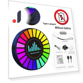 3D Smart RGB звукосниматель, светодиодная лампа окружающего света — LED ленты, A Auto Parts Mall
