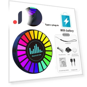 Умная RGB лампа с 3D эффектом для автомобиля — Подсветка, Auto Launcher