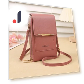 Женская сумка с сенсорным экраном — Через плечо, Leather bag