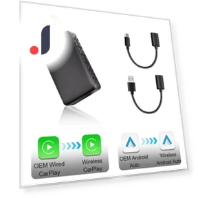 Проводной беспроводной Carplay и Android Auto AI Box 2 в 1 Мини-адаптер Plug And Play Dongle — Автомагнитолы, Explorer Outdoors