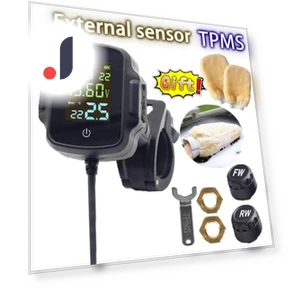 Беспроводной ЖК-дисплей TPMS для мотоцикла — Датчики давления в шинах, RuJia Home Decor