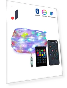 USB светодиодные гирлянды Bluetooth RGB — Гирлянды для дома, Lntelligent Living Hall