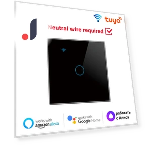 Сенсорный выключатель WiFi Smart Wall Switch EU 4gang — Центры управления и контроллеры, Tuya