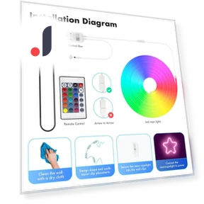 Силиконовая неоновая веревка RGB — Гибкие светильники, AE Selection