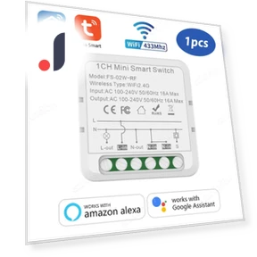 WiFi Smart Switch 16A Mini Breaker Relay — Центры управления и контроллеры, Super Dream Home