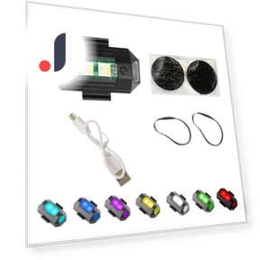 Магнитный мигающий свет USB для мотоцикла/дрона — Фонарики, Auto Launcher