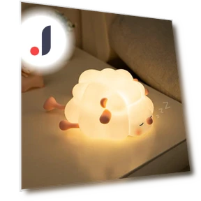 Сенсорная силиконовая LED лампа в виде спящей овцы — Ночники, Good Household Items