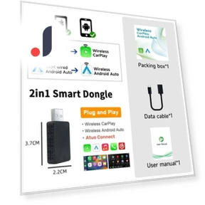 Беспроводной адаптер Carplay Android Auto Wireless Smart Dongle 2in1 — Автоэлектроника и аксессуары, Auto Accessories Home