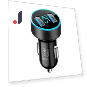 Мини-автомобильное зарядное устройство с двумя портами USB — Автомобильные зарядные устройства, AI Supermarket
