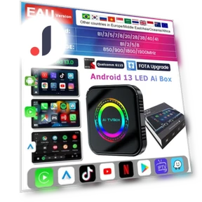 Беспроводной Carplay LED TV Box с Android Auto — Fire TV, Auto Launcher