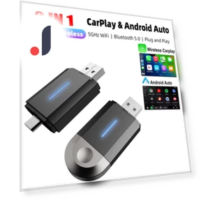 Mini AI Box Беспроводной адаптер CarPlay и Android Auto — Аксессуары для автомобилей, Timeless Home