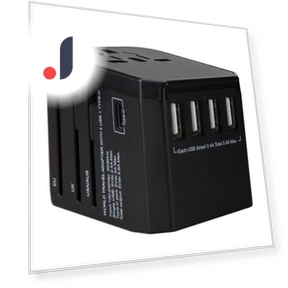 Travel Smart Adapter International Plug Adapter Wall USB Type C Charger AC Power — Зарядные устройства, Melery