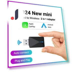 2 в 1 Мини проводной и беспроводной CarPlay и Android Auto AI Box — Автоэлектроника и аксессуары, ZoomSpark